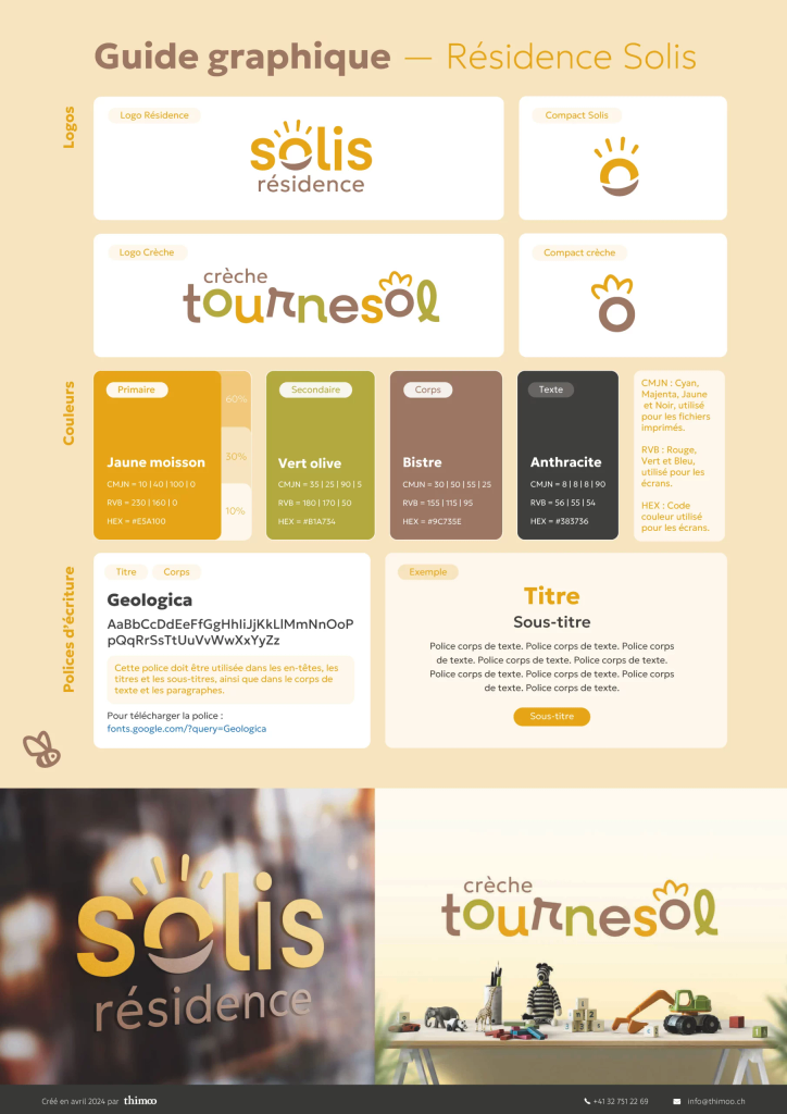 Des dérivés soignés — Résidence Solis & crèche Tournesol