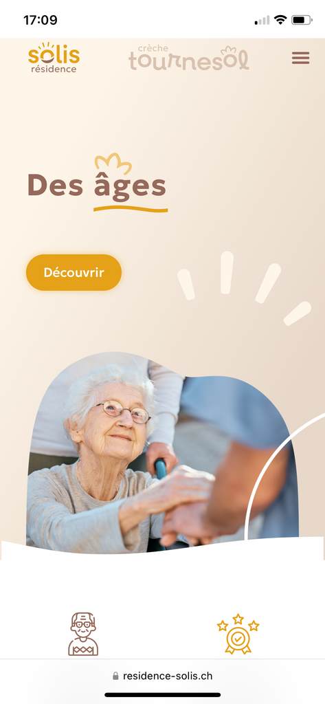 Site web — Résidence Solis & crèche Tournesol